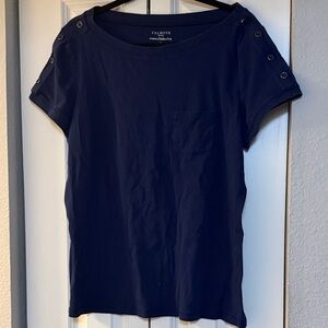 Talbots Dark Blue Short Sleeve Top